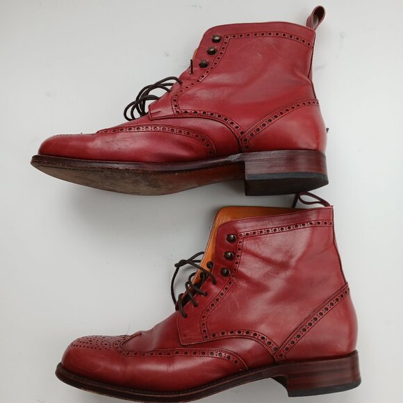 Dress Boots Carmina Shoemaker by Jose Pujadas Goodyer Hand Made Size 6 or 6.5 - Picture 5 of 16